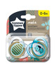 Tommee Tippee MODA Soother, (0-6 months), Pack of 2 -Boy image number 1
